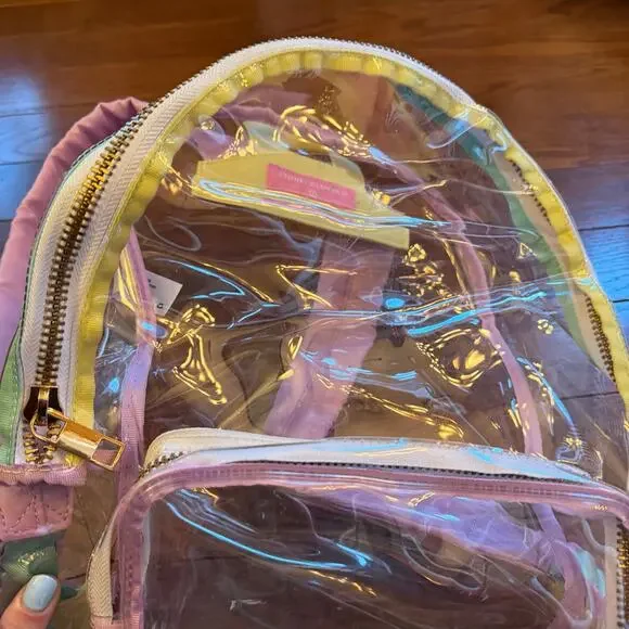 Stoney Clover Lane x Target Transparent Colorful Large Backpack - Picture 9 of 11